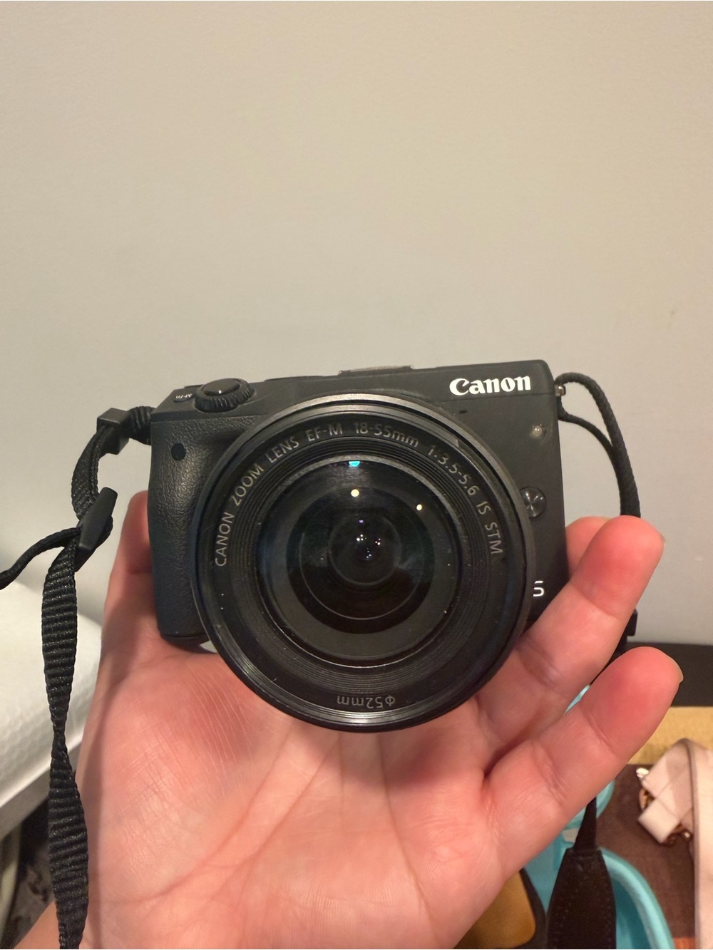 Canon Black Mirrorless Camera with 18-55mm Zoom Lens